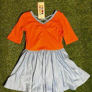 ✨ NWT Dot Dot Smile Ballerina Dress 2T | Blue Orange Twirl Dress | Toddler Girl